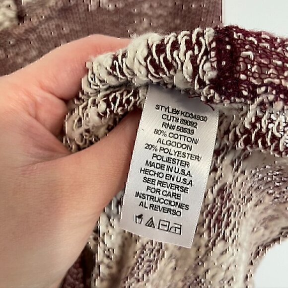 KUT FROM THE KLOTH STITCH FIX Nancy Marled Sweater Top Burgundy Red 3/4 Sleeve S - Picture 9 of 12